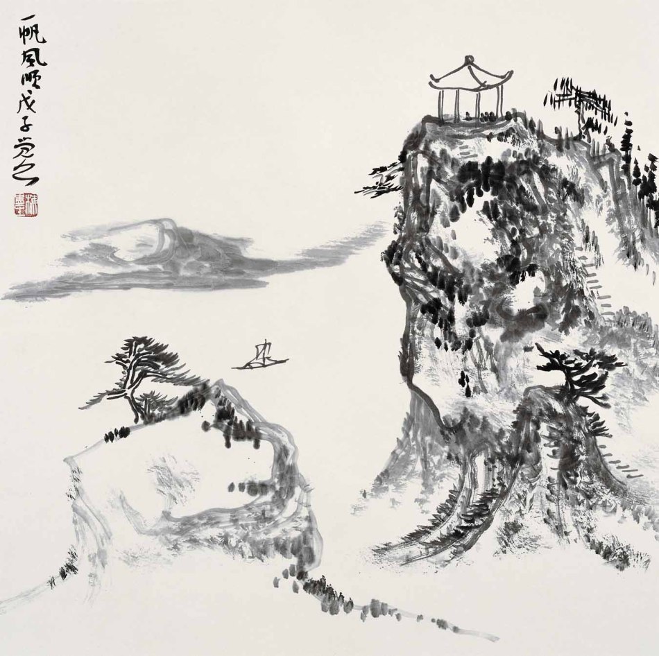 一帆风顺 68cm×68cm 2008年